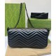 Replica Borsa a tracolla Gucci GG Marmont 734814 nera