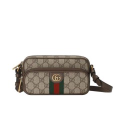 Replica Borsa Gucci Ophidia Mini 722557 Caffè Scuro