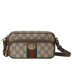 Replica Borsa Gucci Ophidia Mini 722557 Caffè Scuro