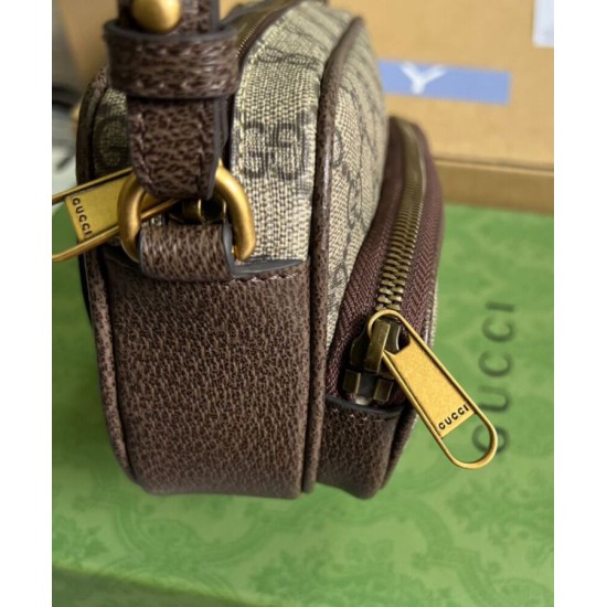 Replica Borsa Gucci Ophidia Mini 722557 Caffè Scuro