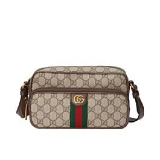 Replica Borsa a tracolla piccola Ophidia Gucci 723312 Caffè scuro