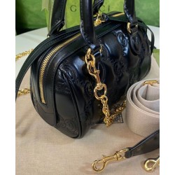 Replica Mini borsa in pelle Gucci GG Matelasse 702251 nera