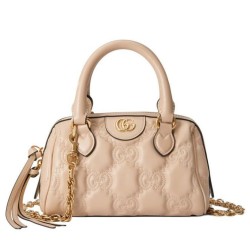 Replica Mini borsa in pelle Gucci GG Matelasse 702251 Crema