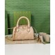 Replica Mini borsa in pelle Gucci GG Matelasse 702251 Crema