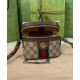 Replica Gucci Ophidia GG Mini borsa con manico superiore 699532 Caffè scuro