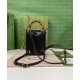 Replica Mini borsa Gucci Bamboo 702106 nera