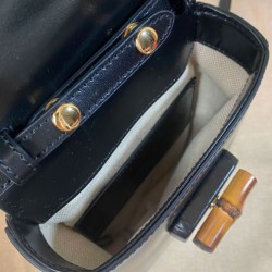 Replica Mini borsa Gucci Bamboo 702106 nera