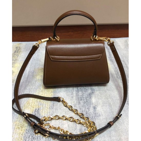 Replica Mini Borsa Gucci Horsebit 1955 703848 Caffè