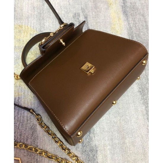 Replica Mini Borsa Gucci Horsebit 1955 703848 Caffè