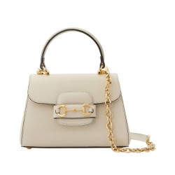 Replica Mini Borsa Gucci Horsebit 1955 703848 Crema