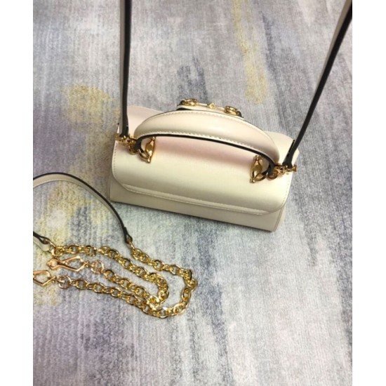 Replica Mini Borsa Gucci Horsebit 1955 703848 Crema