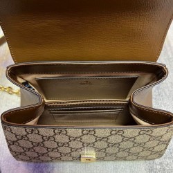 Replica Mini Borsa Gucci Horsebit 1955 703848 Caffè