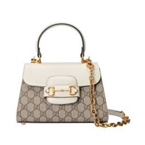 Replica Mini Borsa Gucci Horsebit 1955 703848 Crema