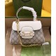 Replica Mini Borsa Gucci Horsebit 1955 703848 Crema