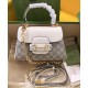 Replica Mini Borsa Gucci Horsebit 1955 703848 Crema