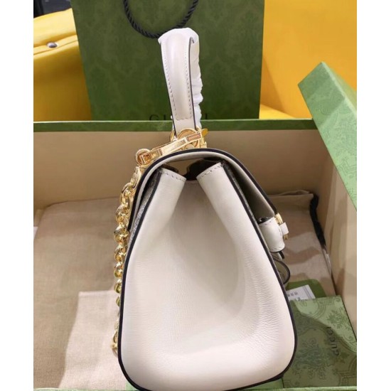 Replica Mini Borsa Gucci Horsebit 1955 703848 Crema