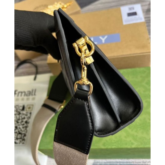 Replica Borsa a tracolla in pelle Gucci Matelasse 702200 nera