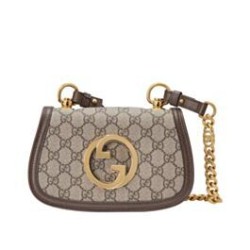 Replica Borsa a tracolla Gucci Blondie Mini 724645 Caffè scuro