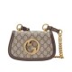 Replica Borsa a tracolla Gucci Blondie Mini 724645 Caffè scuro