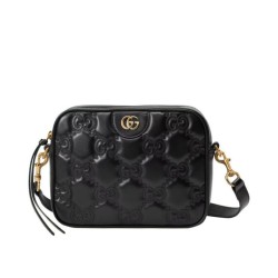 Replica Borsa a tracolla in pelle Gucci GG Matelasse 702234 nera