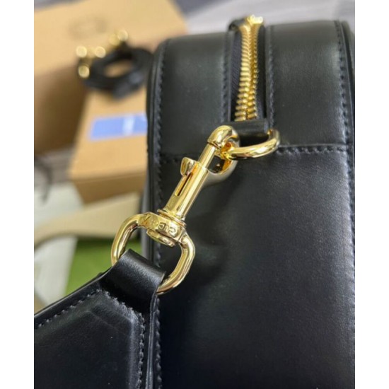 Replica Borsa a tracolla in pelle Gucci GG Matelasse 702234 nera