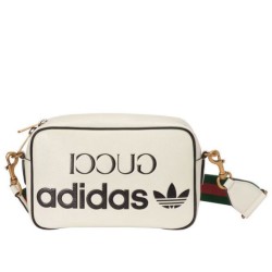 Replica Borsa a tracolla piccola Gucci x adidas 702427 Crema