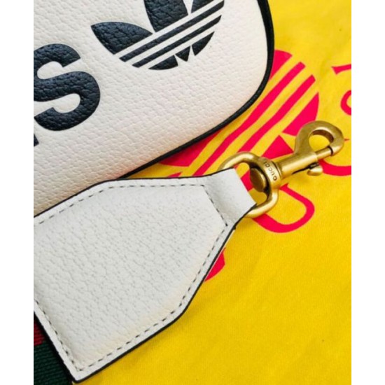 Replica Borsa a tracolla piccola Gucci x adidas 702427 Crema
