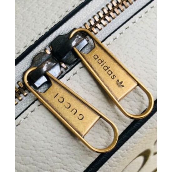 Replica Borsa a tracolla piccola Gucci x adidas 702427 Crema