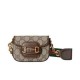 Replica Portafoglio con cinturino Gucci Horsebit 1955 699760 Caffè scuro
