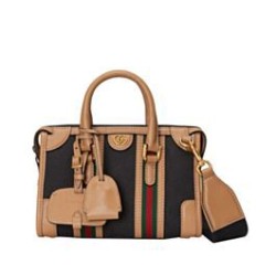 Replica Borsa con manico superiore in tela mini Gucci 715771 nera