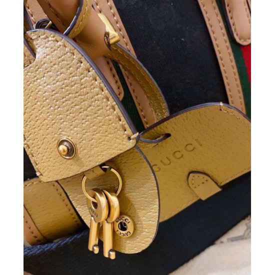 Replica Borsa con manico superiore in tela mini Gucci 715771 nera