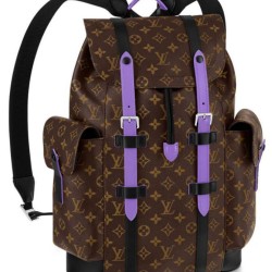 Replica Zaino Louis Vuitton Christopher MM M46272 Viola