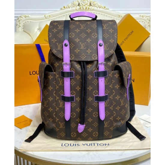 Replica Zaino Louis Vuitton Christopher MM M46272 Viola
