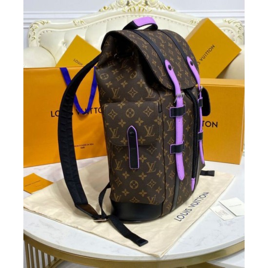 Replica Zaino Louis Vuitton Christopher MM M46272 Viola