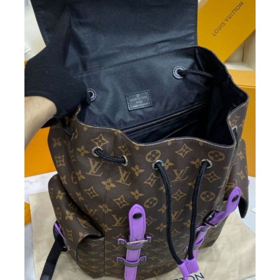 Replica Zaino Louis Vuitton Christopher MM M46272 Viola