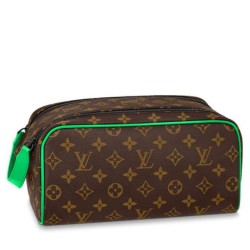 Replica Borsa da toilette Louis Vuitton Dopp Kit M46253 verde