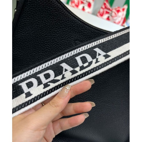 Replica Borsa Hobo Prada 1BC073 Nera