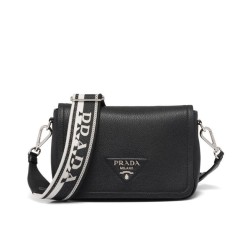 Replica Borsa a tracolla Prada 1BD314 nera