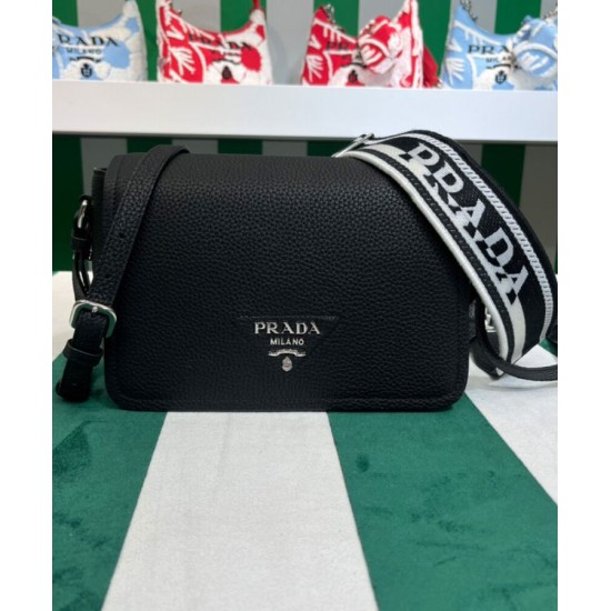 Replica Borsa a tracolla Prada 1BD314 nera