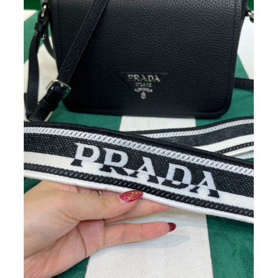 Replica Borsa a tracolla Prada 1BD314 nera