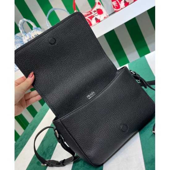Replica Borsa a tracolla Prada 1BD314 nera