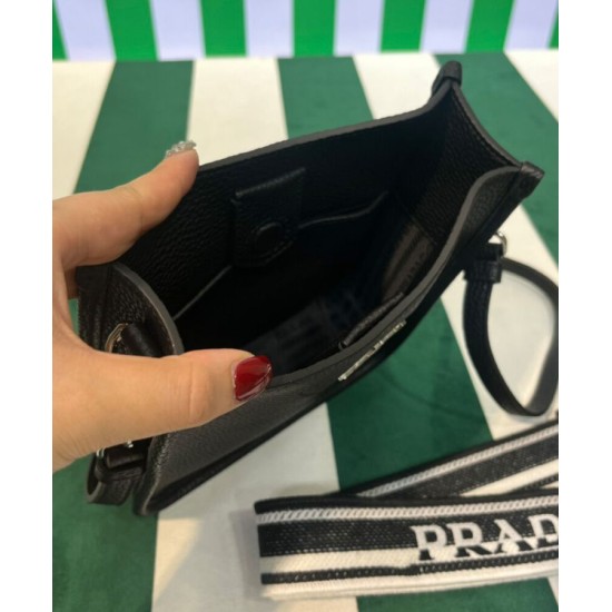 Replica Mini borsa a tracolla Prada 1BH191 nera