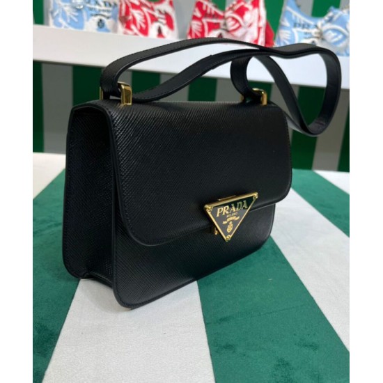 Replica Borsa a tracolla Prada Saffiano nera