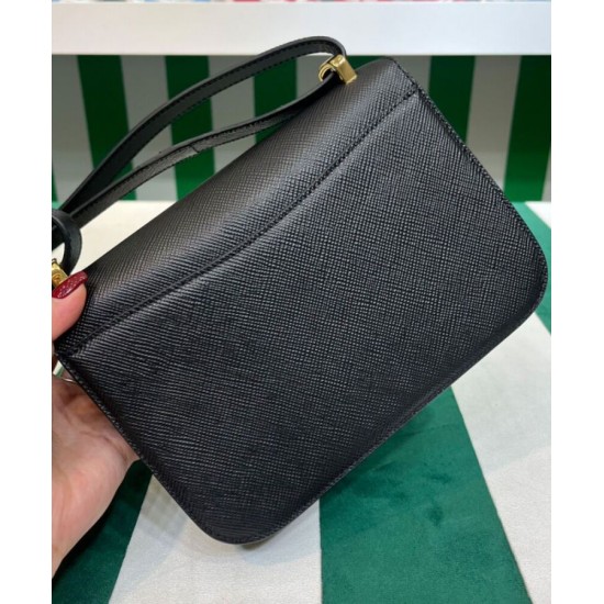 Replica Borsa a tracolla Prada Saffiano nera