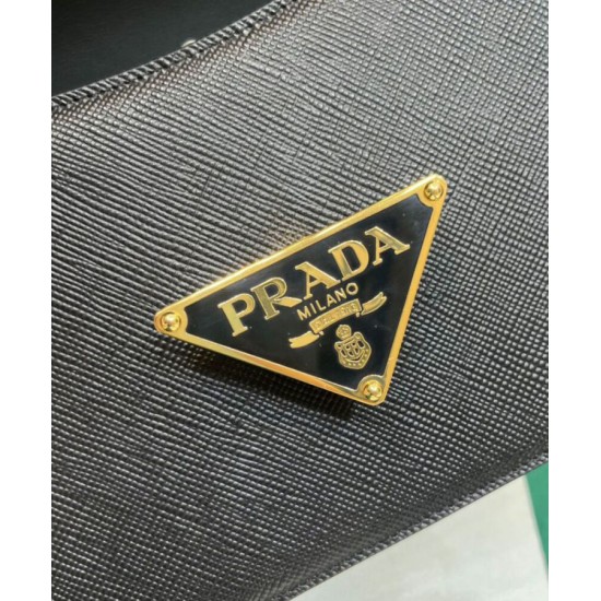 Replica Borsa a tracolla Prada Saffiano nera