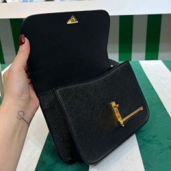 Replica Borsa a tracolla Prada Saffiano nera