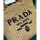 Replica Borsa tote Prada piccola in rafia Albicocca Replica Borsa tote Prada piccola in rafia Albicocca