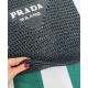 Replica Borsa tote Prada in rafia nera