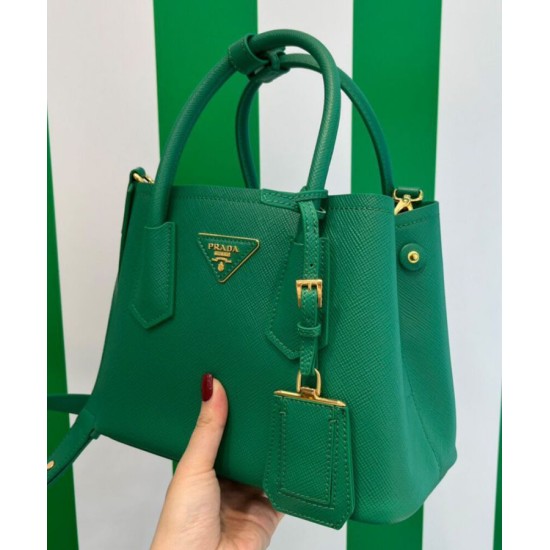 Replica Mini Borsa Prada Doppia In Pelle Saffiano Verde Replica Mini Borsa Prada Doppia In Pelle Saffiano Verde