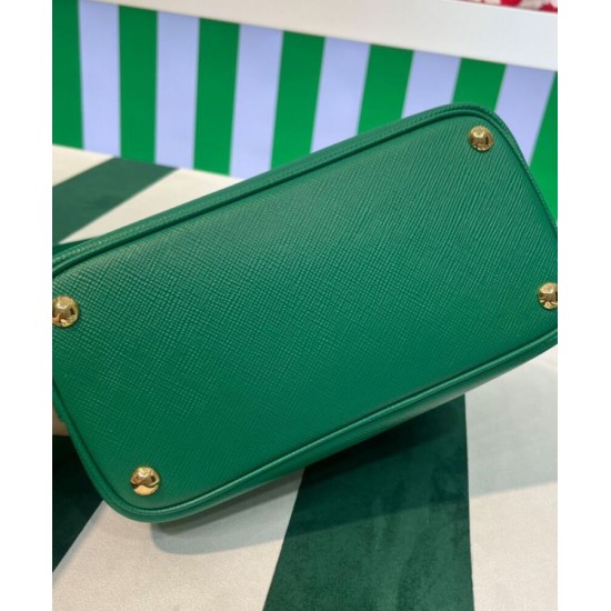 Replica Mini Borsa Prada Doppia In Pelle Saffiano Verde Replica Mini Borsa Prada Doppia In Pelle Saffiano Verde